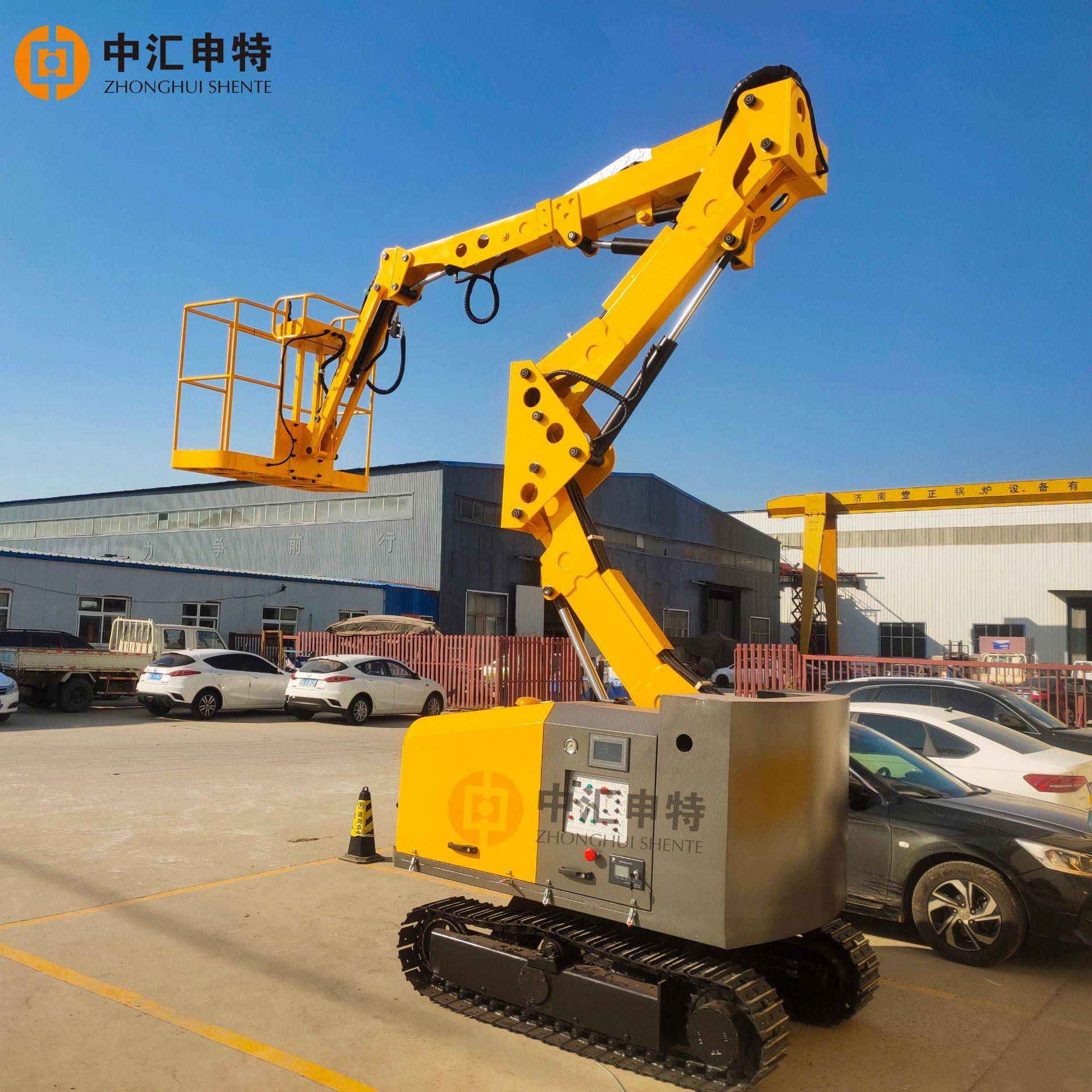 履带式曲臂升降平台崎岖泥泞野外作业柴油动力高空作业平台