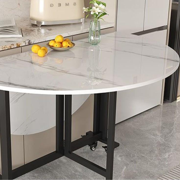 折叠餐桌客厅大圆桌多功能家用吃饭桌子可折叠桌子小户型圆形餐桌