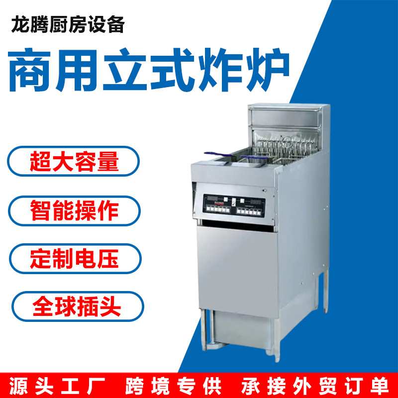 商用立式电脑版油炸锅双缸大容量数显控温电炸炉连锁鸡排锅