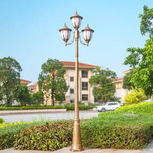 户外草坪灯LED高杆灯小区景观灯花园照明灯欧式 别墅3米庭院路灯