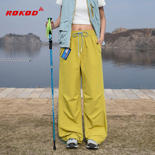 ROKOD户外运动风宽松显瘦伞兵裤