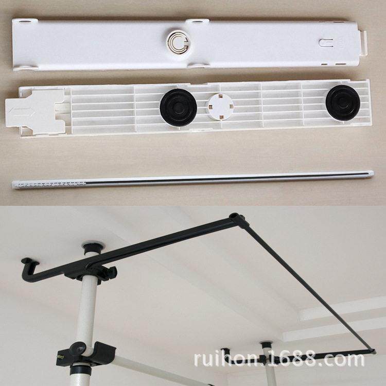 衣柜全封闭轨道和半封闭轨道配件顶天立地式韩式可2竖3竖4竖衣架