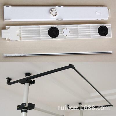 衣柜全封闭轨道和半封闭轨道配件顶天立地式韩式可2竖3竖4竖衣架