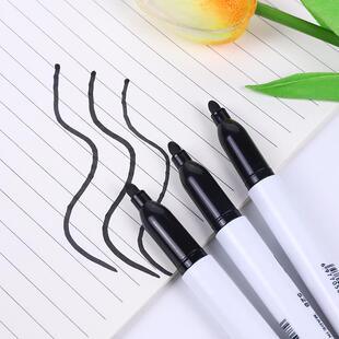 可擦白板笔教师用水性黑色儿童无毒彩色黑板笔画板写字易擦写粗头