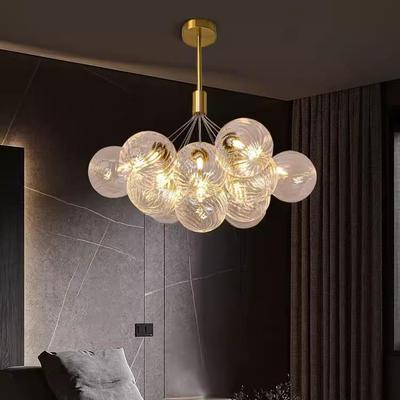 全铜 法式中古风客厅吊灯美式复古新中式高级感书房餐厅卧室灯