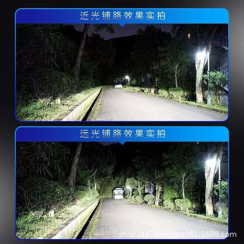 跨境爆款U型管新款汽车LED大灯H7远近光一体H4超亮H1强光9005改装