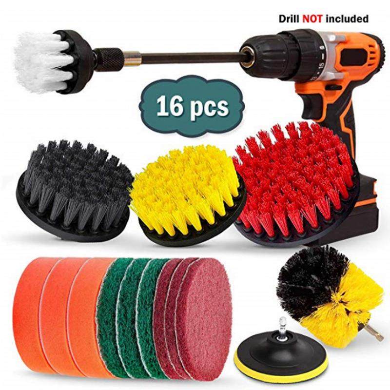 跨境热卖16件套电钻刷套装地板墙面刷清洁刷抛光刷电钻工具刷,农机/农具/农膜,其它农用工具,淘宝优惠券,粉丝福利购,淘宝优惠卷