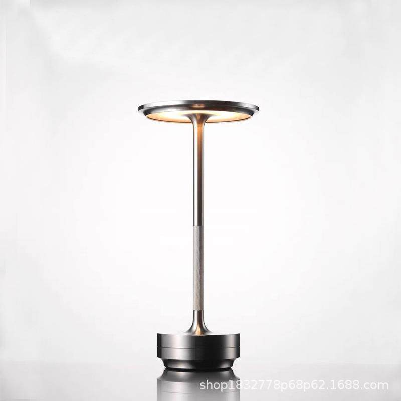 高级感轻奢现代简约复古餐厅酒吧工字台灯桌面充电氛围灯飞碟台灯