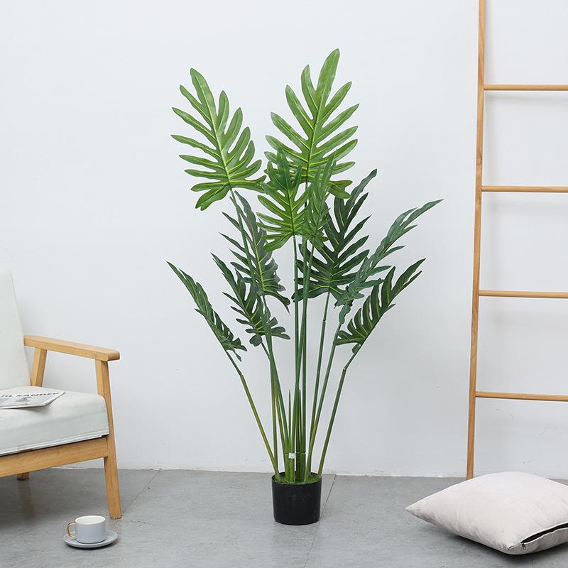 夏季仿真春芋北欧风简约假绿植盆景盆栽室内造景大型落地植物搭配