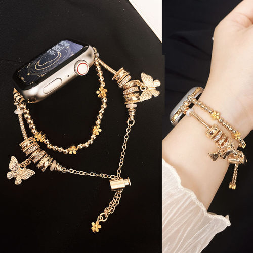 适用苹果盘缠手链表带