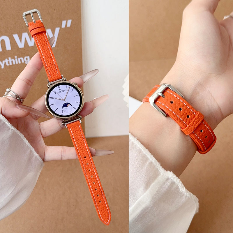 适用OPPOVIVO真皮荔枝纹表带