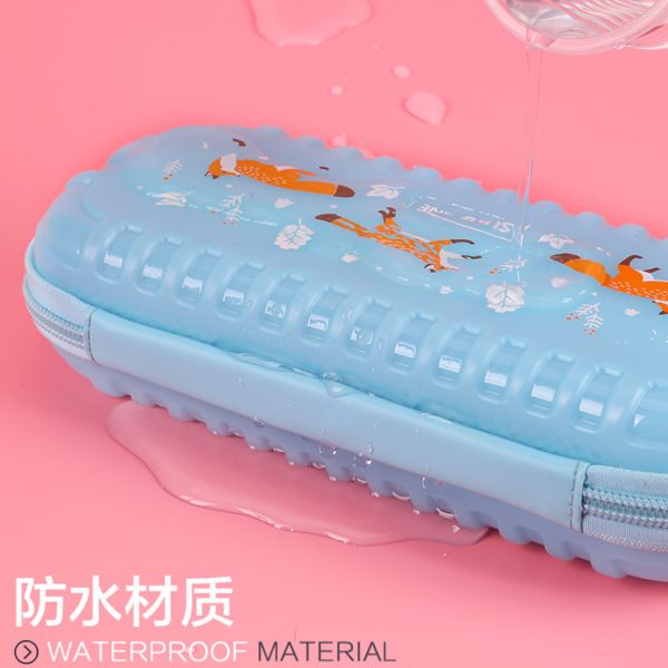 新款小学生笔盒防水耐磨铅笔盒笔袋初中小学生大容量女孩笔袋文具