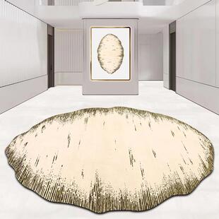 加厚羊毛地毯不规则异形地毯客厅茶几垫欧美出口奢侈品店底面装饰