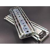 76宽重型滑轨三节钢珠抽屉滑轨加厚加长工业滑轨设备承重导轨托底