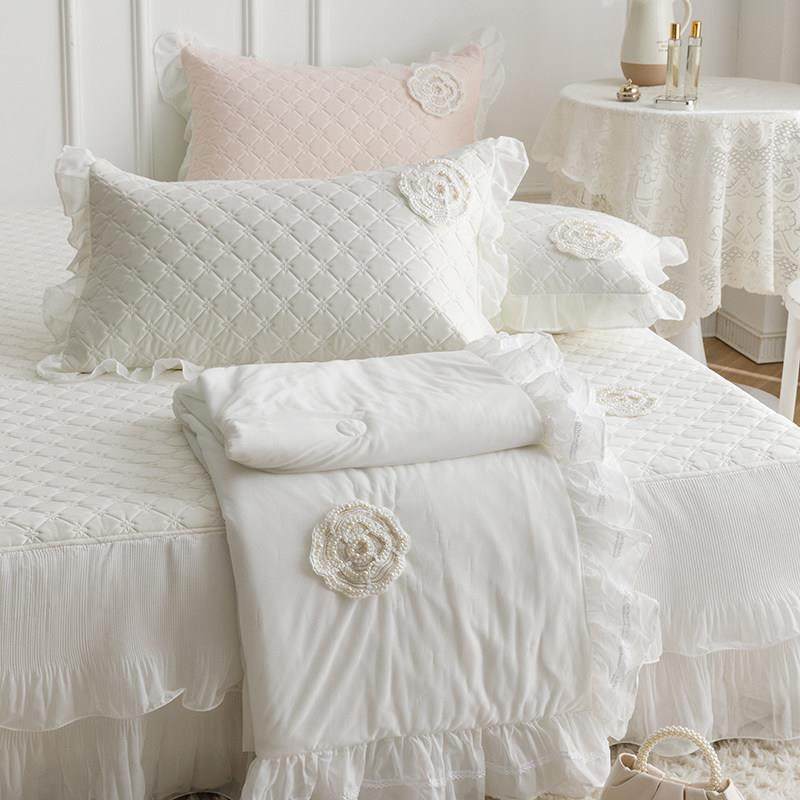 夏天a类公主风冰丝乳胶凉席三件套夏凉被四件套可机洗空调凉席床,床上用品,乳胶席,淘宝优惠券,粉丝福利购,淘宝优惠卷