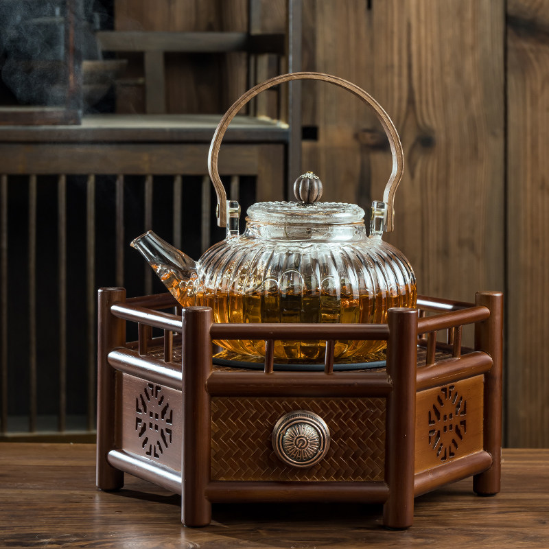 沅鱼家用竹编电陶炉煮茶室内茶炉温茶套装居家型简约新中式煮茶器,厨房电器,电磁炉/陶炉,淘宝优惠券,粉丝福利购,淘宝优惠卷