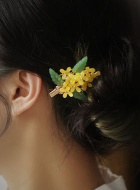 桂花侧边古典设计边夹