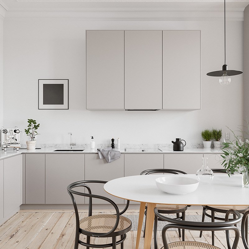 南京橱柜整体北欧风实木厨房灶台柜石英石台面厨柜组装简约