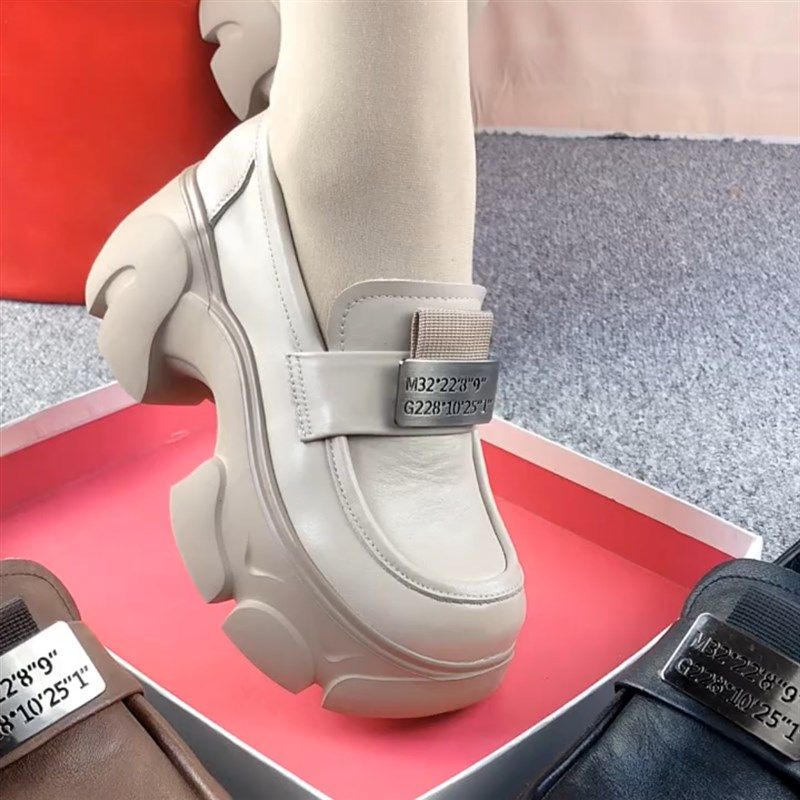 单鞋女真皮圆头深口松糕s厚底皮鞋女复古中老年休闲软皮软底妈妈,女鞋,深口单鞋,淘宝优惠券,粉丝福利购,淘宝优惠卷