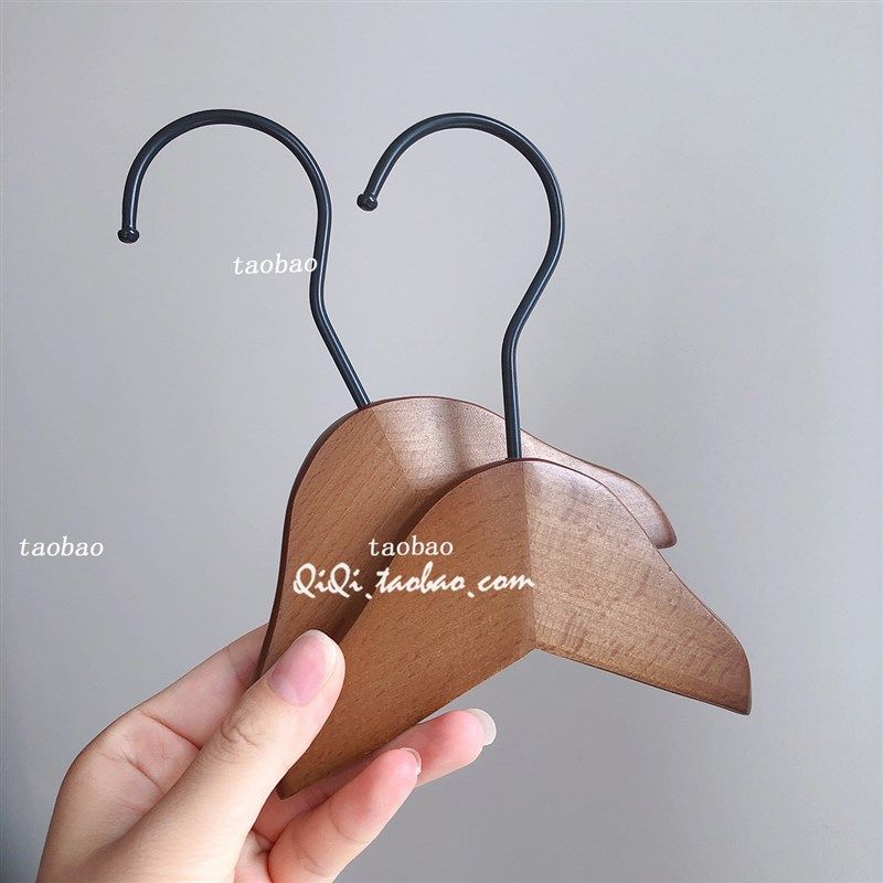 宠物衣架衣撑实木复古狗狗猫咪泰迪D木质无痕衣撑子迷你娃娃衣挂,收纳整理,木质衣架,淘宝优惠券,粉丝福利购,淘宝优惠卷