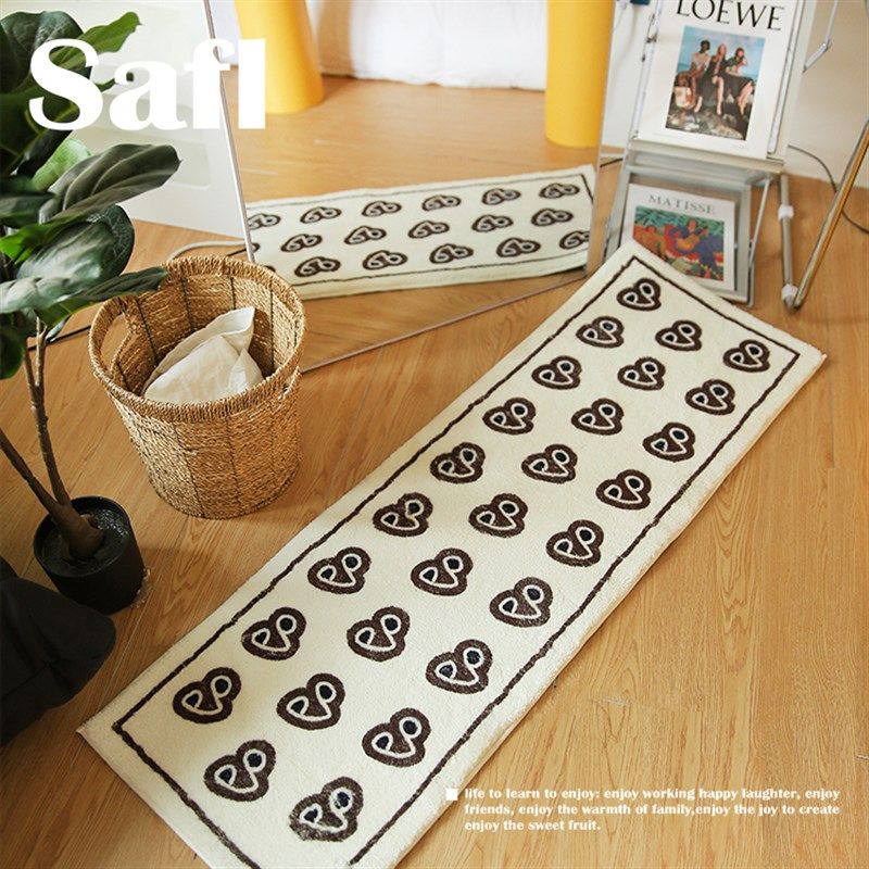 简约卧室地毯圈圈l倒影沙发撸猫感家用儿童房衣帽间镜前毯床边毯,居家布艺,床边毯,淘宝优惠券,粉丝福利购,淘宝优惠卷