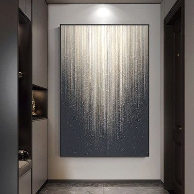 星空玄关装饰画高档大气走廊过道壁画极简轻奢客厅沙发背景墙挂画