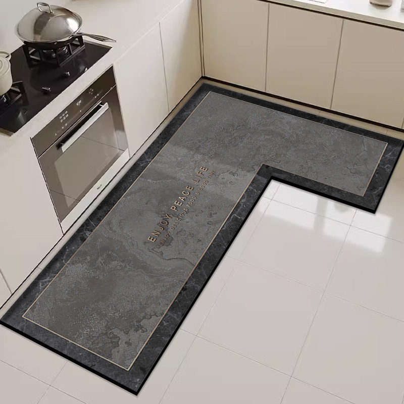 L型厨房专用地垫防油防滑吸水可擦免洗通用P地垫家用加厚脚垫子,居家布艺,厨房地垫,淘宝优惠券,粉丝福利购,淘宝优惠卷