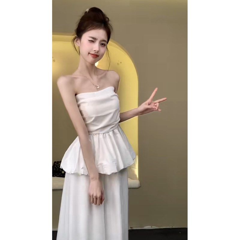 法式抹胸一字肩白色小q背心女夏季外穿修身露肩别致绝美花苞小上,女装/女士精品,背心吊带,淘宝优惠券,粉丝福利购,淘宝优惠卷