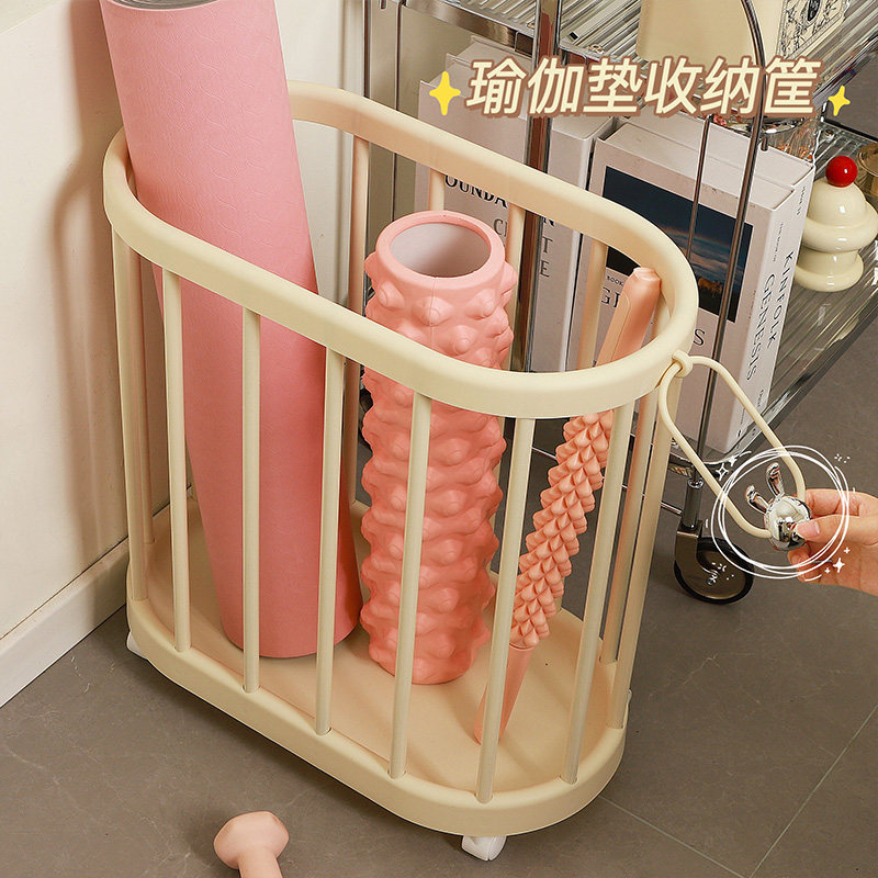 运动器材收纳架瑜伽垫健s身器材收纳筐夹缝家用带轮运动工具置物,收纳整理,运动器材收纳用具,淘宝优惠券,粉丝福利购,淘宝优惠卷