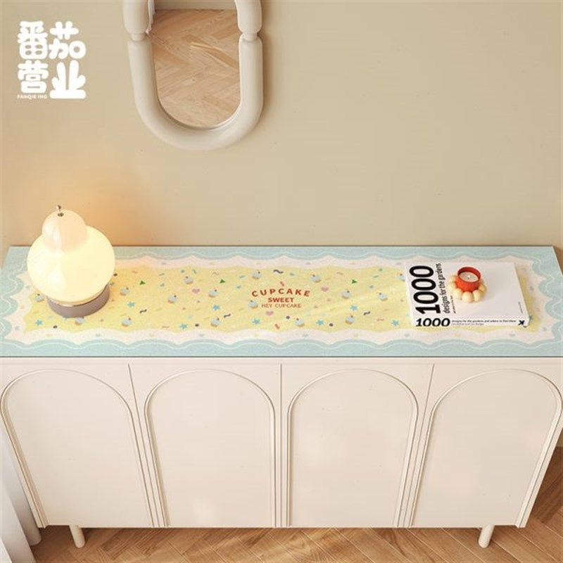 可爱卡通可爱玄关边柜垫皮革防水垫电视H机柜保护垫pvc桌垫鞋柜垫,居家布艺,茶几垫,淘宝优惠券,粉丝福利购,淘宝优惠卷
