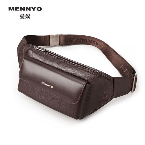 曼奴腰包男真皮胸包牛皮单肩包斜挎包手机包收银袋零钱包男包女包