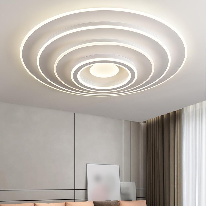 客厅大灯80CM圆形简约现代大厅主灯led吸顶灯120CM大尺寸中山灯具