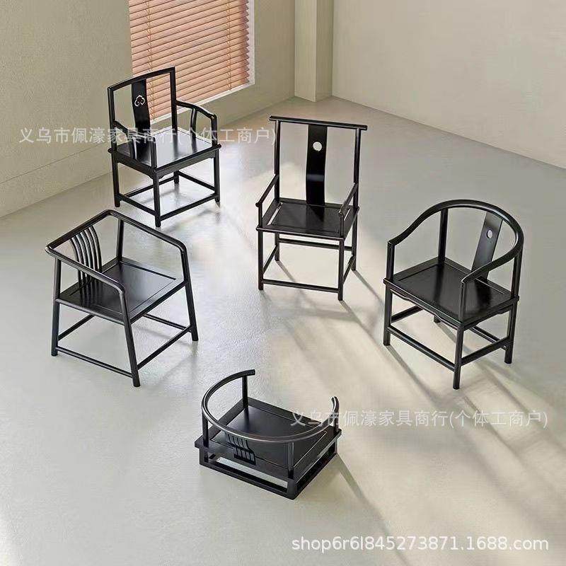 新中式实木主人靠背椅仿古月牙靠背椅子茶桌椅太师椅酒店围椅圈椅,农机/农具/农膜,播种栽苗器/地膜机,淘宝优惠券,粉丝福利购,淘宝优惠卷