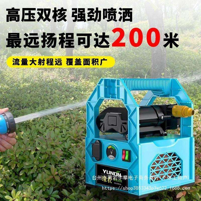 充电式抽水泵农用抽水机12V锂电田园灌溉浇菜神器小型自吸浇水机