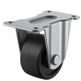 2寸不锈钢固定轮 SUS-HR-50GNB 孔距66-36MM 低重心脚轮