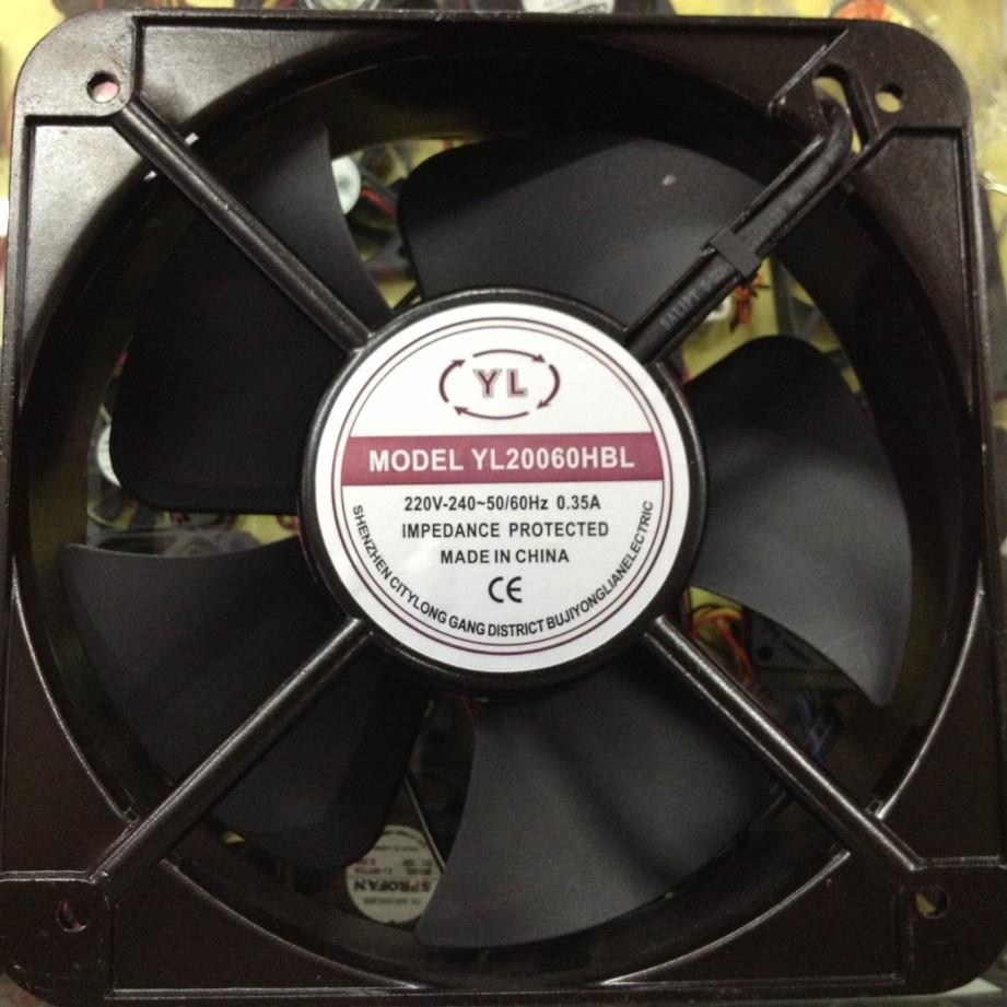 YL 20060 220V 20厘米交流风扇 铝框 机箱机柜风扇 散热设备风扇