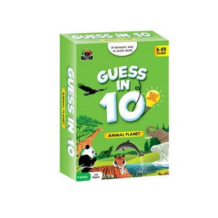 Guess in 10 Animal Planet guessing Card Game friends family
