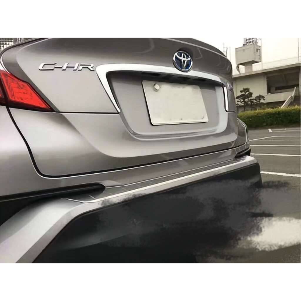 CHR17款C-HR 后牌照框 牌照装饰亮框 后饰条 电镀银外饰改装