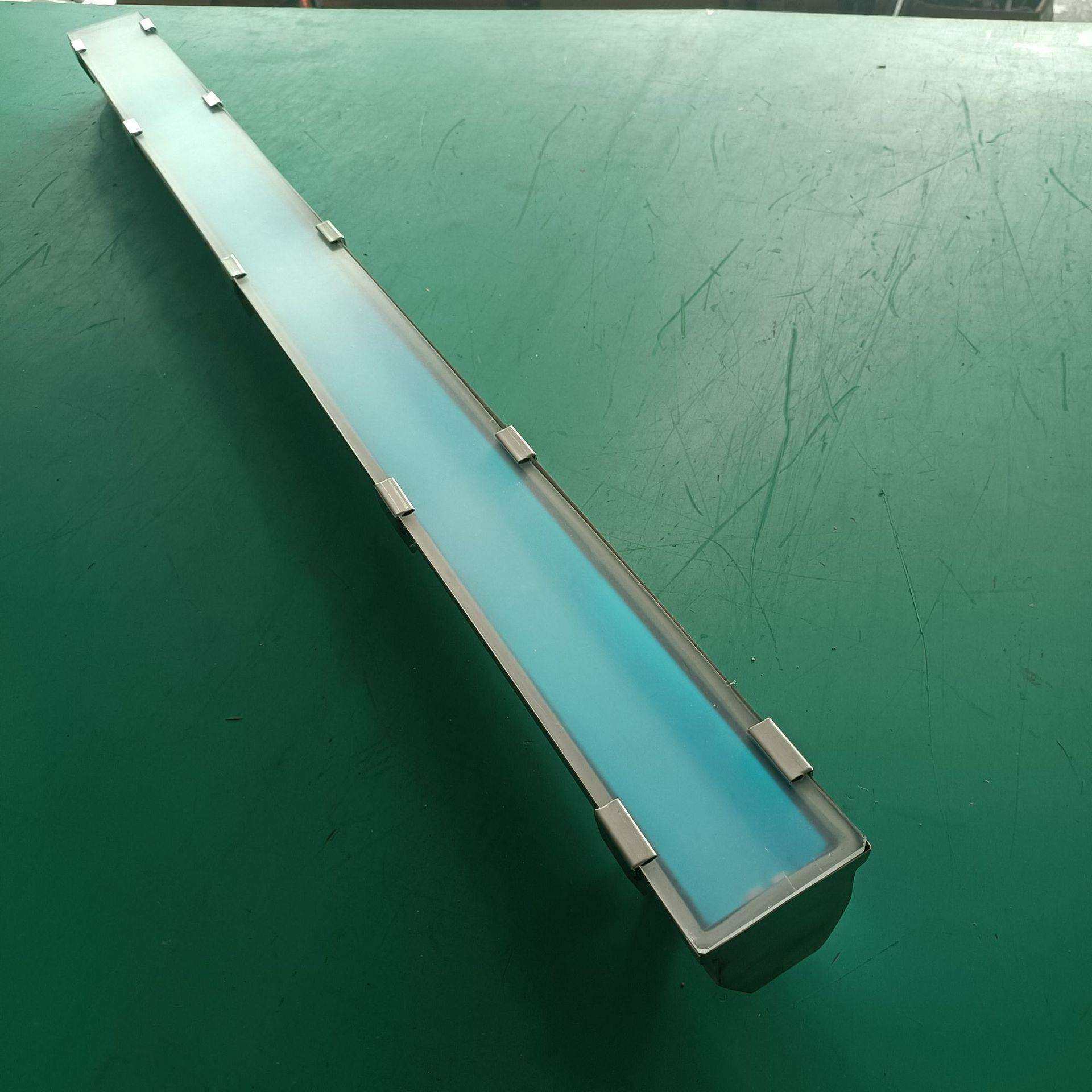 T8不锈钢三防灯支架 1.2米单管金属LED三防灯外壳套件 隧道车库灯