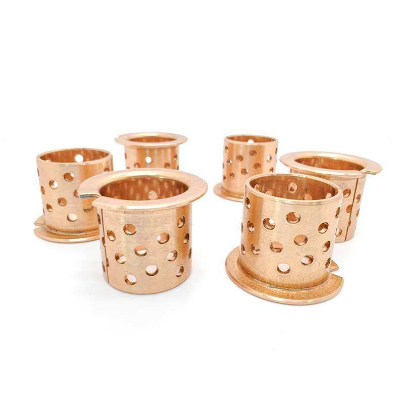 杯士衬套CuSn8P卷制法兰铜套翻边衬套自润滑无油轴承机械用轴套