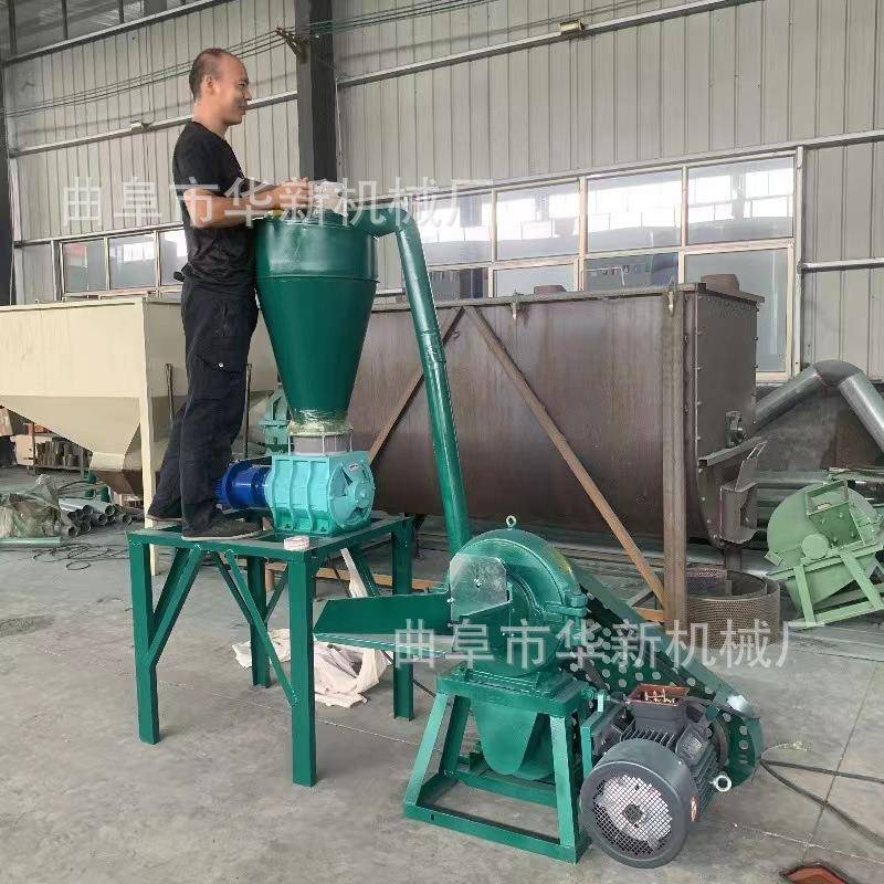 柴油机带动辣椒茴香磨粉机厂家商用齿盘药材粉碎机