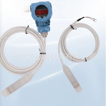 四氟防腐耐酸碱腐蚀性投入式液位计变送器传感器4-20mA特氟龙