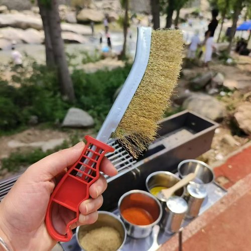 耐用结实烧烤炉清洁刷钢丝刷