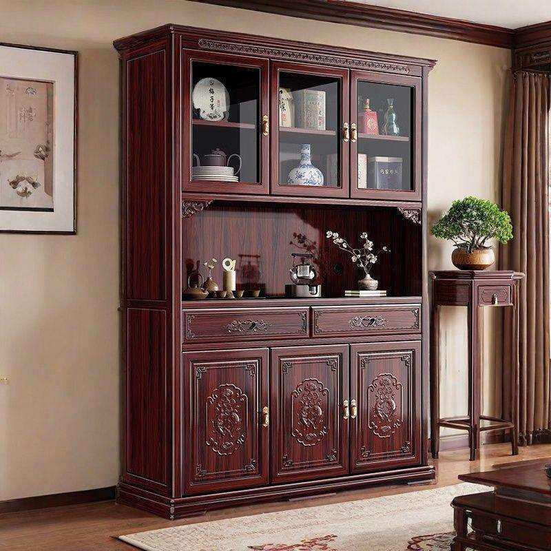 新中式餐边柜储物柜酸枝木实木客厅多功能收纳柜一体靠墙家用碗柜,农机/农具/农膜,播种栽苗器/地膜机,淘宝优惠券,粉丝福利购,淘宝优惠卷