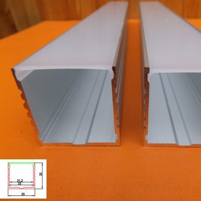 厂家3535U型led硬灯条外壳线条灯外壳铝型材led灯具外壳套件
