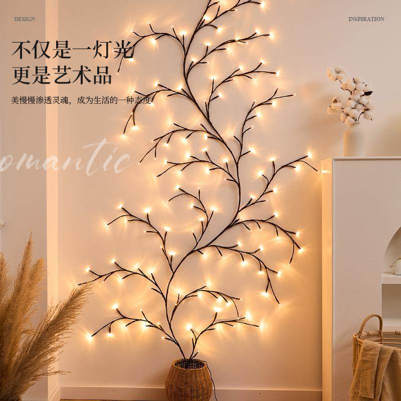 LED藤条灯串户外防水庭院灯房间卧室背景装饰氛围灯可弯曲树枝灯,农机/农具/农膜,播种栽苗器/地膜机,淘宝优惠券,粉丝福利购,淘宝优惠卷