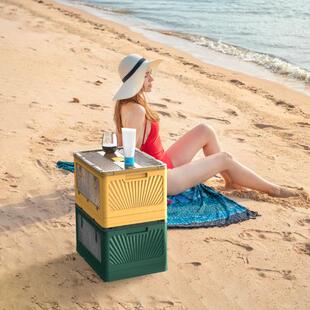 folding storage box方形收纳箱户外折叠收纳箱家用折叠储物箱