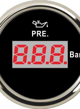 SJ系列 DN52mm 数显式油压表 工程车游艇快艇 机械车卡车 0-5Bar