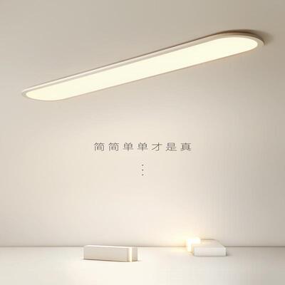 过道灯走廊灯现代简约衣帽间入户进门极简北欧超薄阳台长条吸顶灯