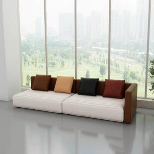 公司前台创意商务沙发异形创意沙发办公等候座谈区域学校休闲区沙